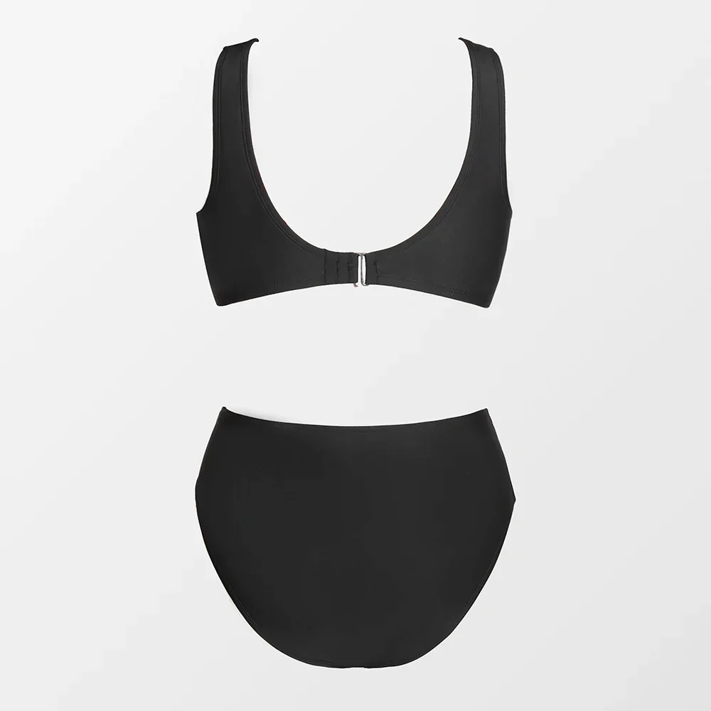 Dwuczęściowy strój kąpielowy plus size z siateczkowymi wstawkami - Image 4