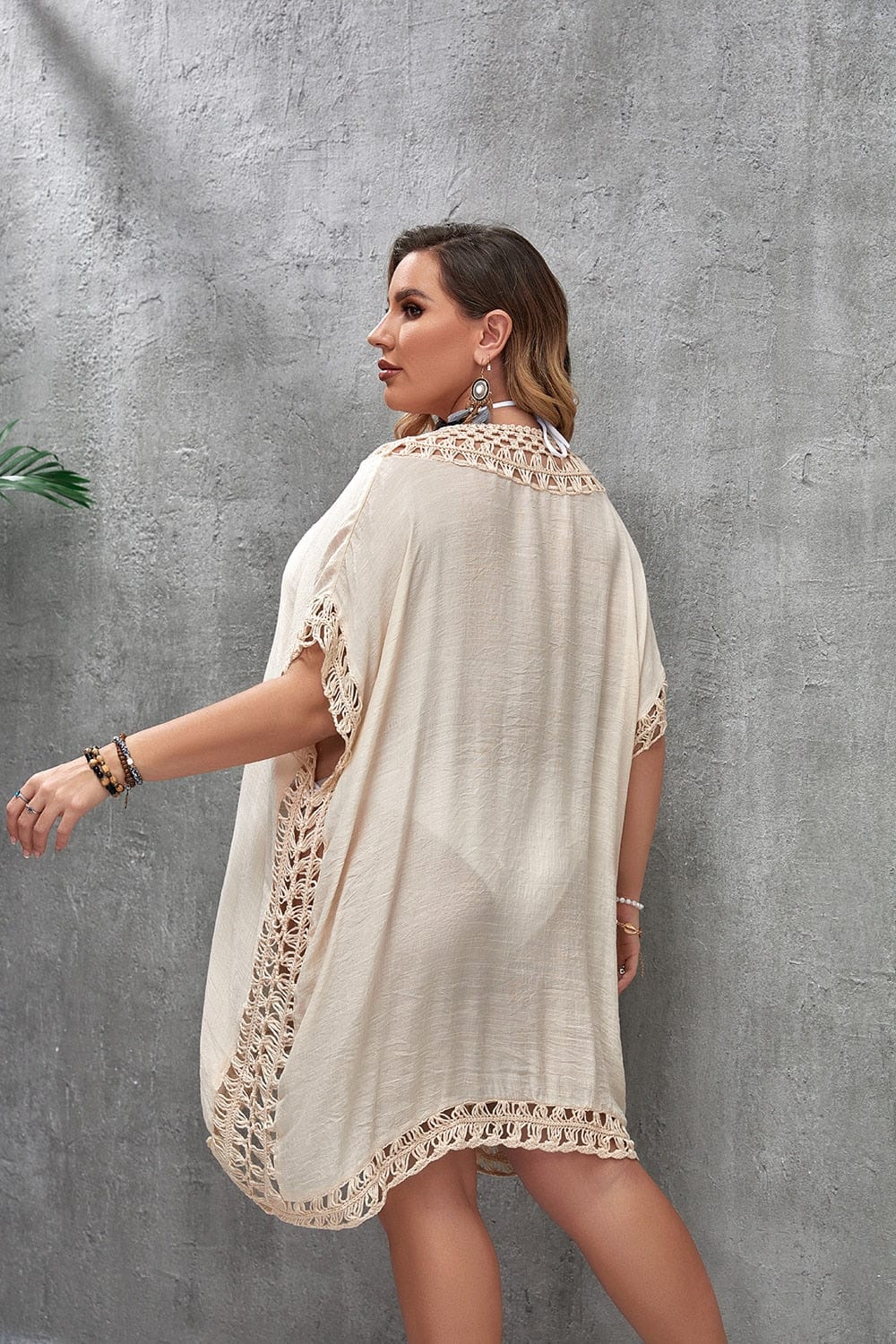 Suknia plażowa plus size z rozcięciem po boku - Image 12