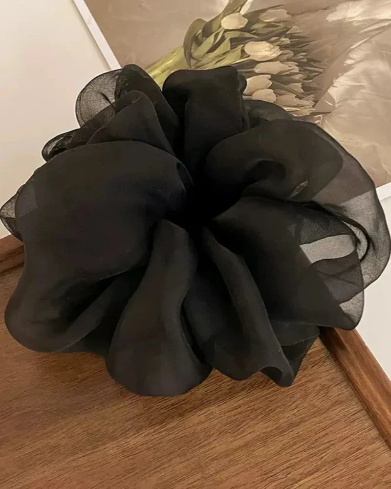 Szyfonowa gumka do włosów scrunchie - Image 3