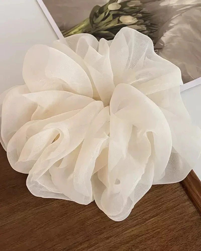 Szyfonowa gumka do włosów scrunchie - Image 5