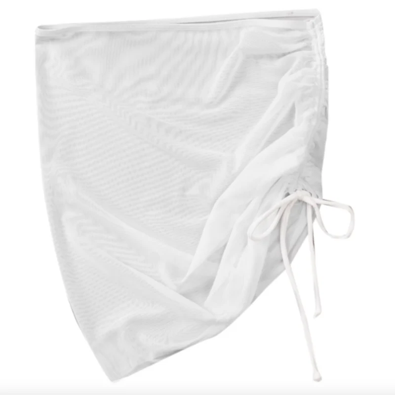 Transparentna mini spódniczka ze ściągaczem - Image 3