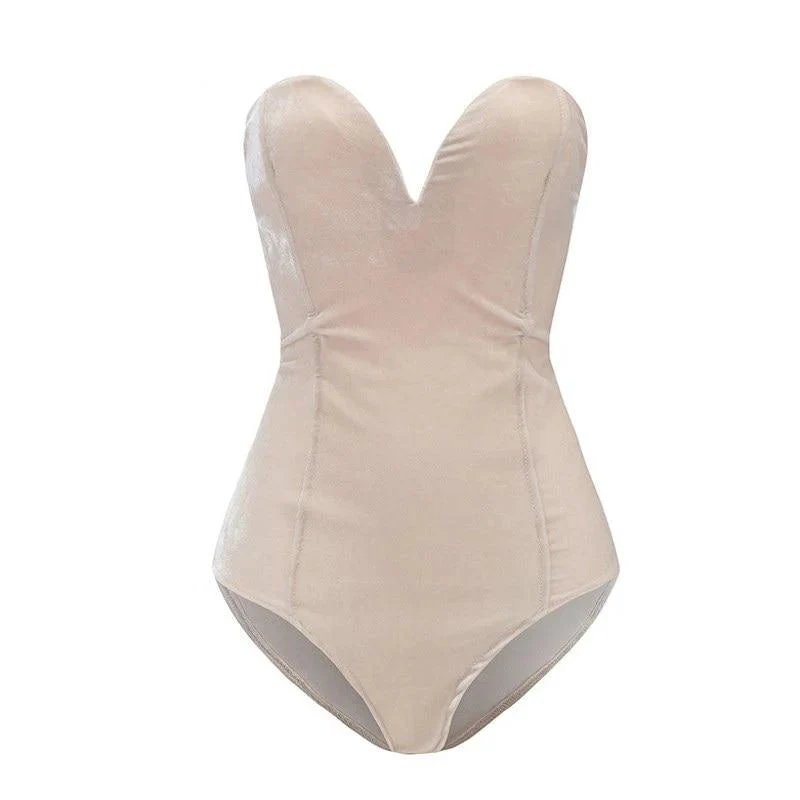 Welurowe body z wiązaniem - Image 6