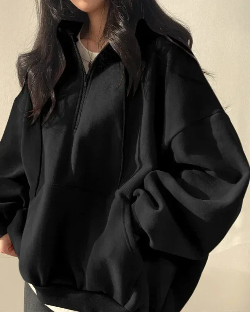 Wygodna bluza oversize z kapturem - Image 11