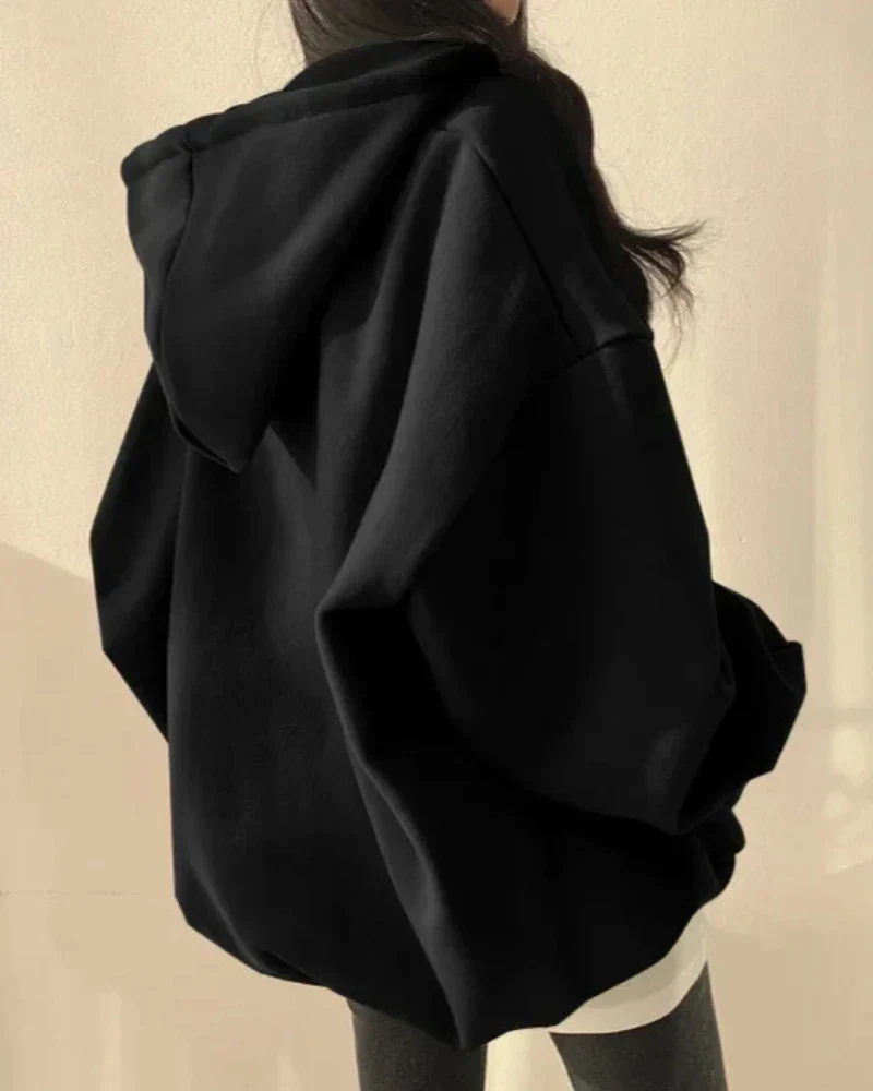 Wygodna bluza oversize z kapturem - Image 12