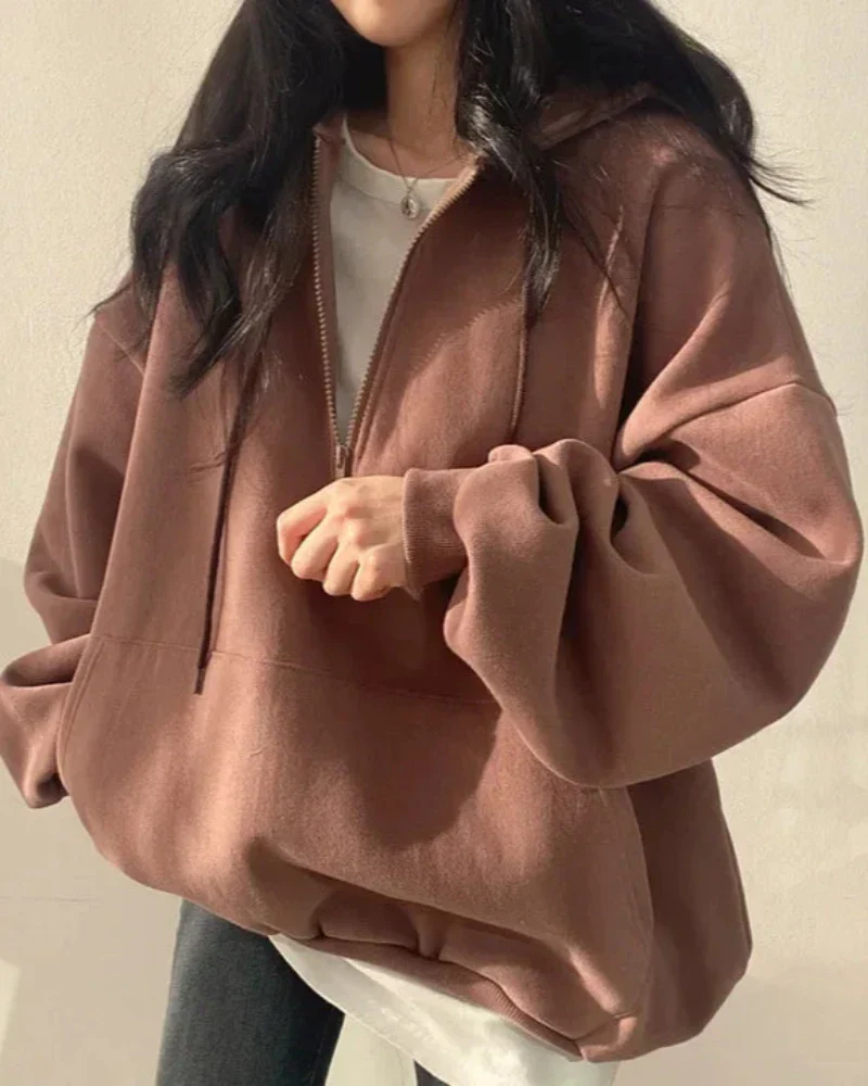 Wygodna bluza oversize z kapturem - Image 13