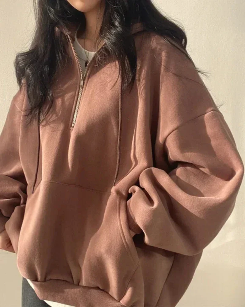 Wygodna bluza oversize z kapturem - Image 14