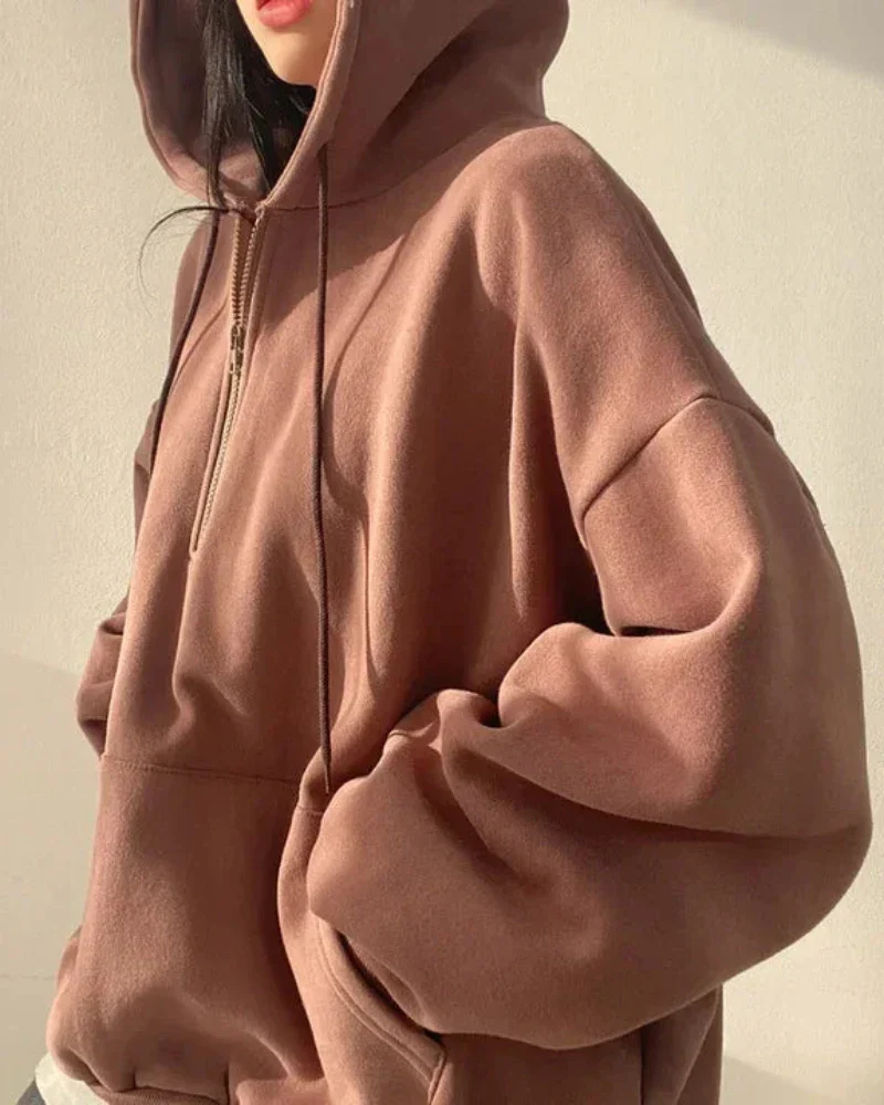 Wygodna bluza oversize z kapturem - Image 15