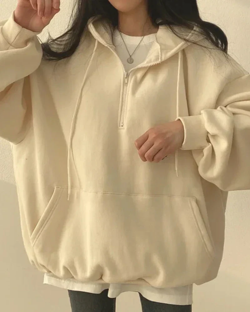Wygodna bluza oversize z kapturem - Image 17