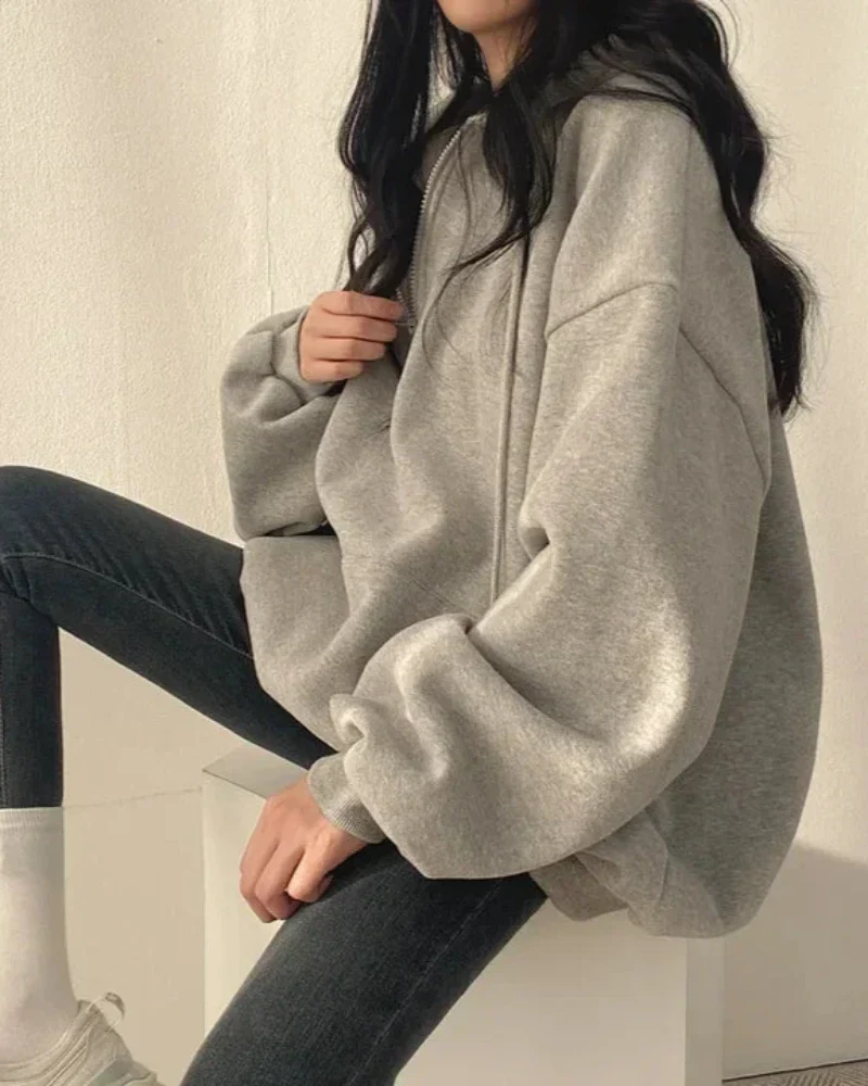 Wygodna bluza oversize z kapturem - Image 5