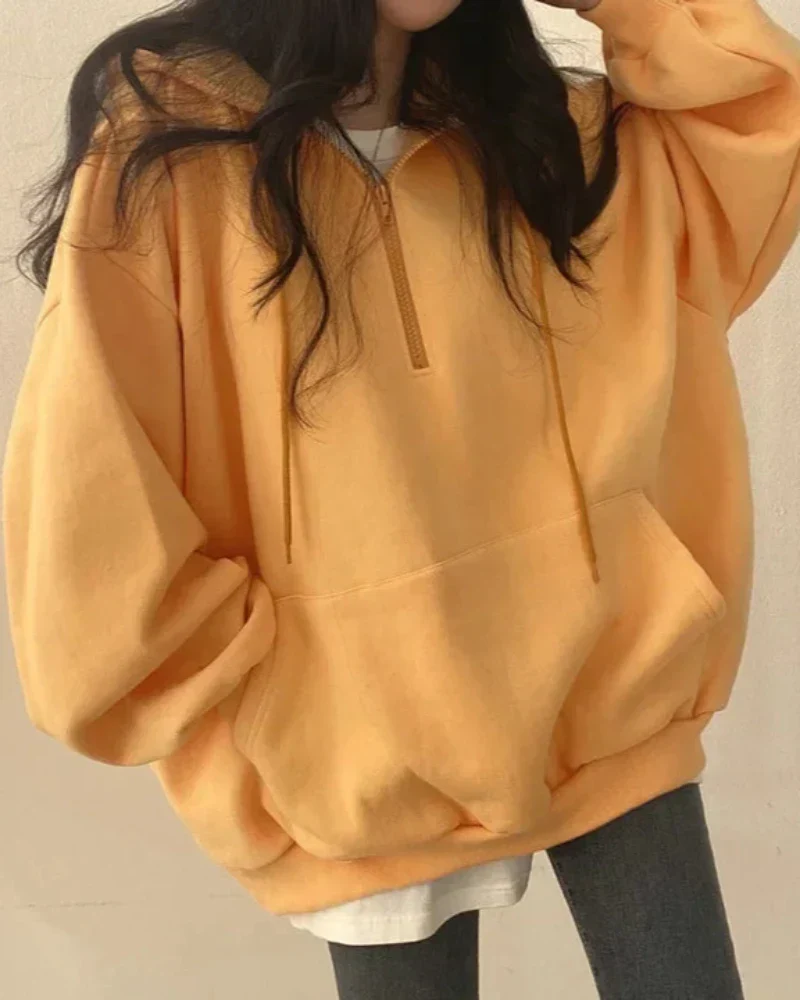 Wygodna bluza oversize z kapturem - Image 8