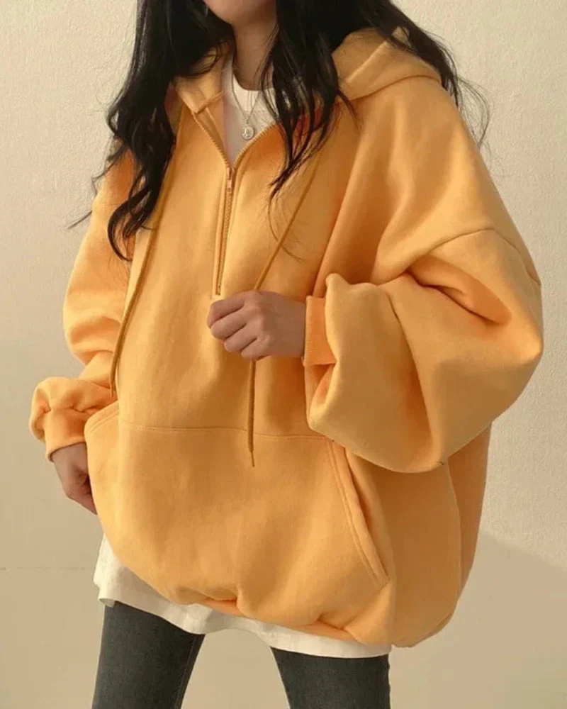 Wygodna bluza oversize z kapturem - Image 9