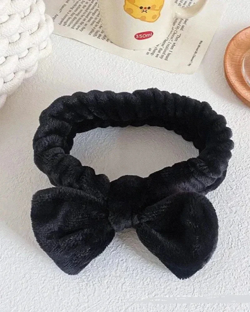 Zestaw puchatych opasek na głowę i nadgarstki - Image 2